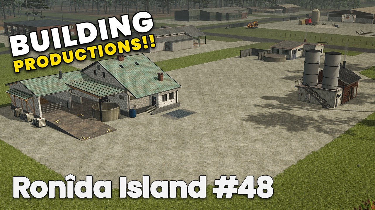 SEED, FERTILIZER & HERBICIDE PRODUCTIONS!! Ronîda Island FS25 Timelapse Farming Simulator 25 Ep 48