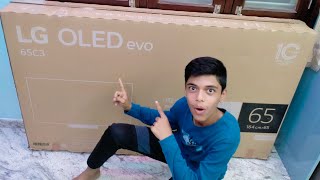 New TV LG OLED evo C3......65 inches unboxing 📦📦📺