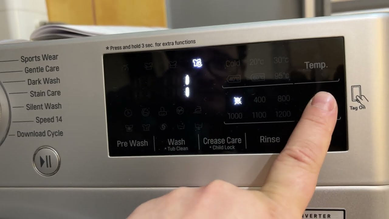 CUM SELECTEZ PROGRAMUL DE STOARCERE LA MASINA DE SPALAT LG | HOW TO SELECT SPIN CYCLE LG WASHER