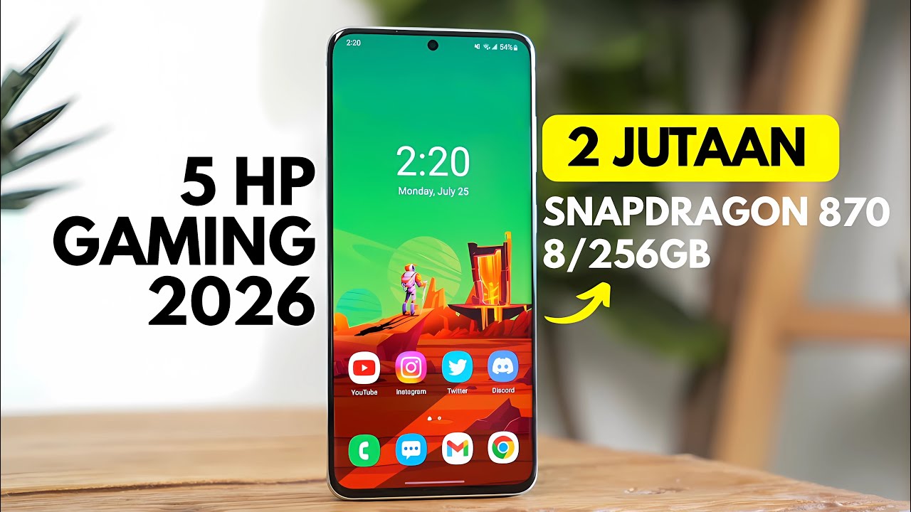 5 Hp 2 Jutaan Snapdragon 870 Ram 8/256GB Tahun 2026