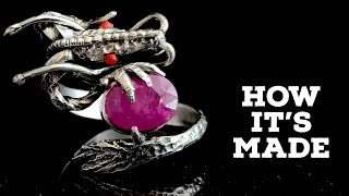 Dragon Ring Making with Ruby stone