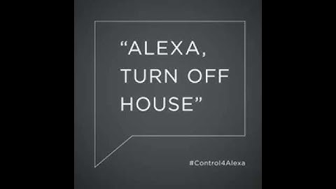 Control4 and Amazon Alexa - Voice Control Scene #7