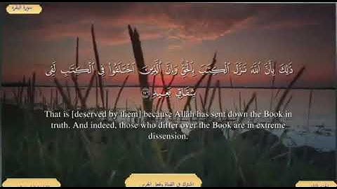 سورة البقرة من الاية ( 170 ) الى الاية ( 176 ) مكررة للحفظ بصوت ( ياسر الدوسري )