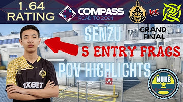 ⫷CS2 POV HIGHLIGHTS⫸ Senzu | YaLLa Compass 2024 | TheMongolZ vs NiP | Grand Final | map3 Nuke |