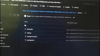 Real time notification center ui with react,websickets and type safe state