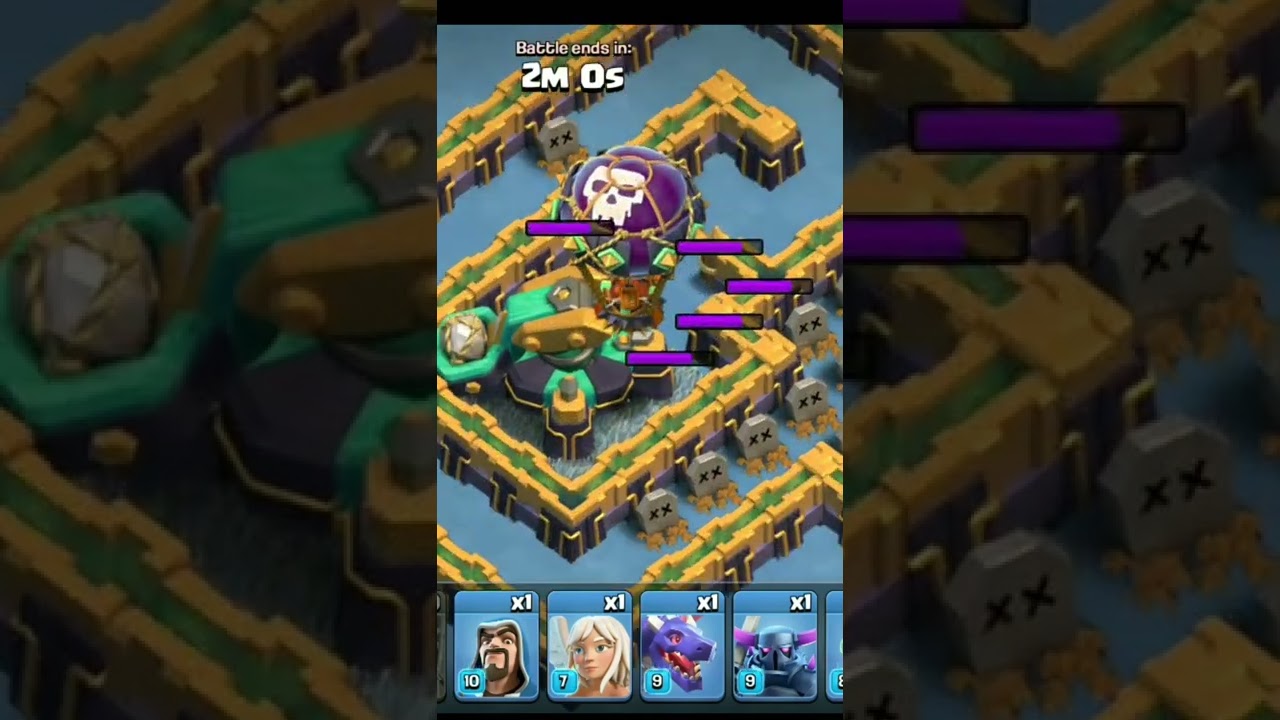 1 Max level Scattershot Vs All max level troops | coc funny moments 