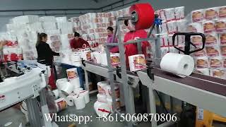 Semi automatic maxi roll paper production line