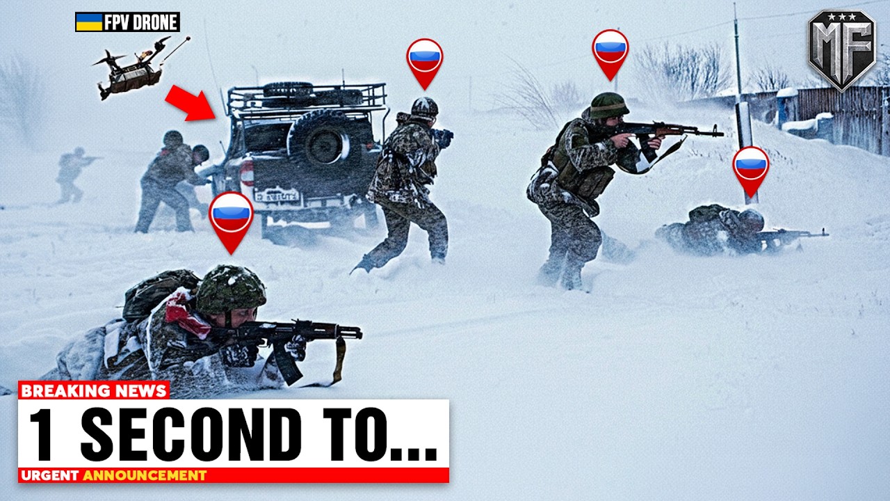 Russian Soldiers Convoy Get Caught by Ukrainian FPV Drone in Pokrovsk ...