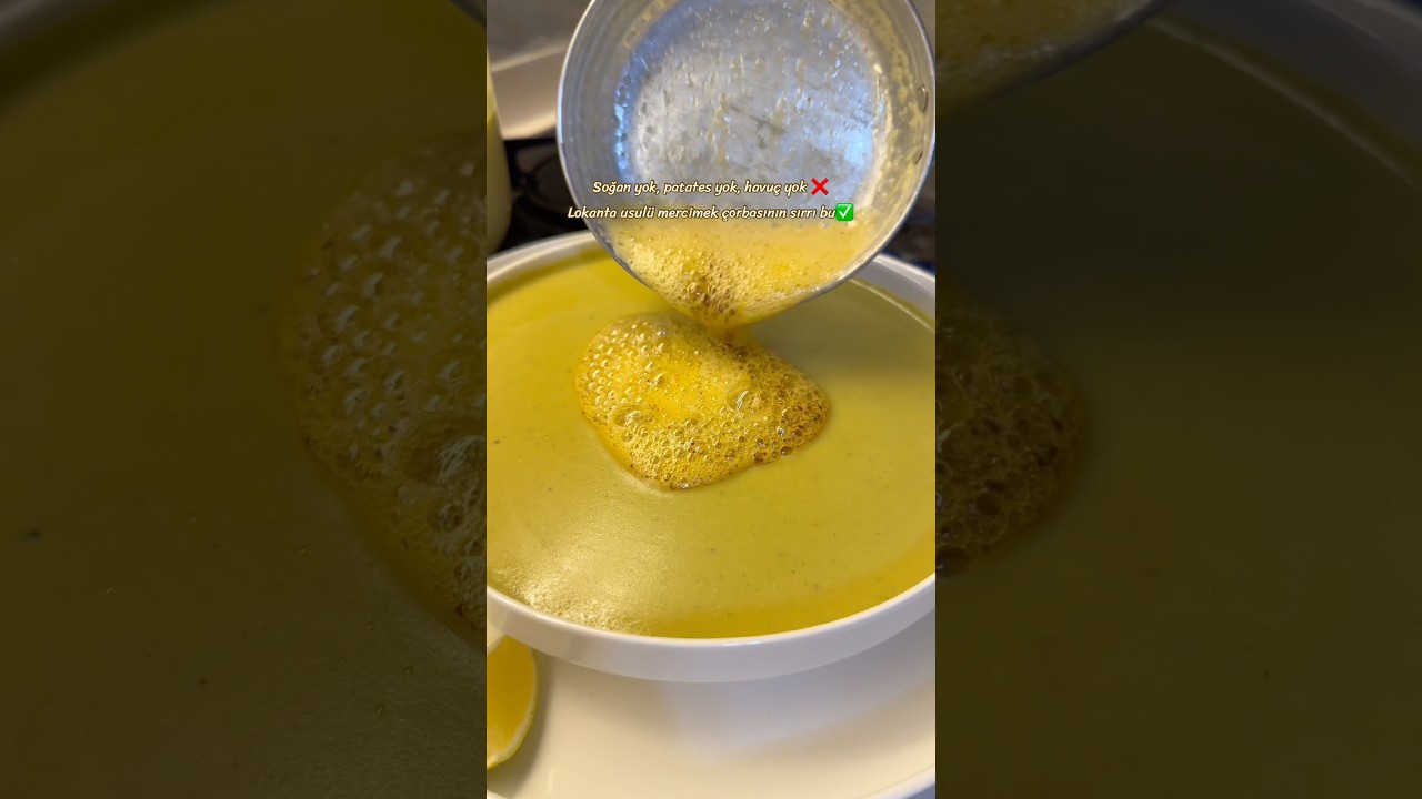 Sadece mercimek 🤤 #çorba #mercimekçorbası #yemektarifleri #pratiktarifler #keşfet