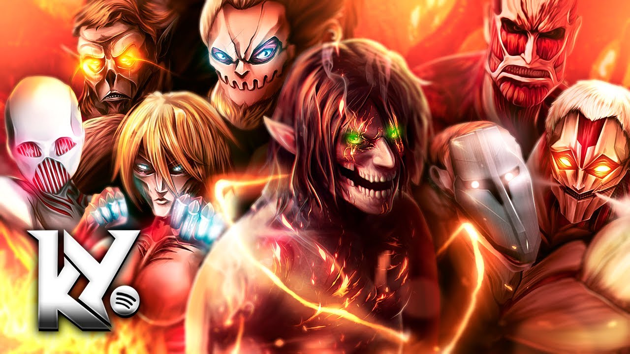 9 Titanes Cambiantes Rap | Shingeki No Kyojin | Kyba ft. Varios Artistas