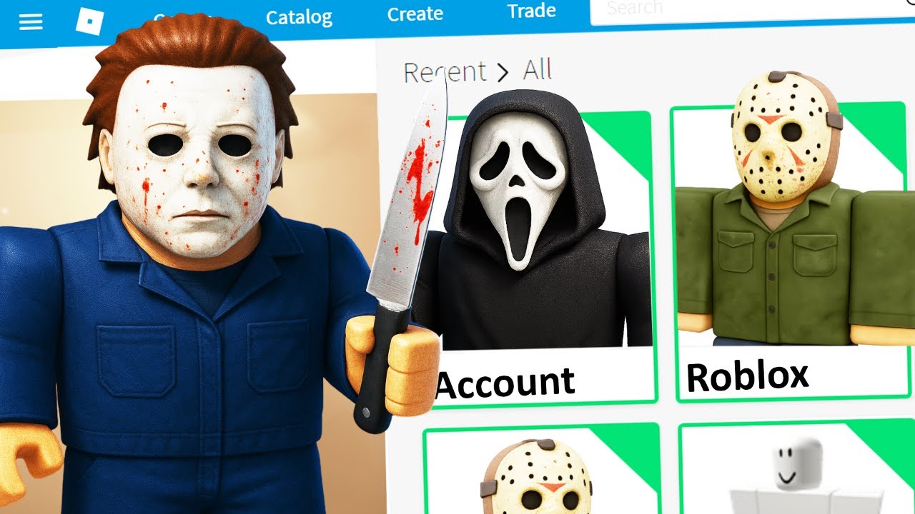 MAKING MICHAEL MYERS, GHOST FACE, JASON VOORHEES a ROBLOX ACCOUNT
