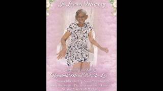 Funeral Service for Ms. Hyacinth Maud Patrick-Lee