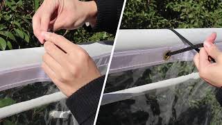 Heavy-Duty Clear Tarp Waterproof with Grommets | Outdoor Cover Protection