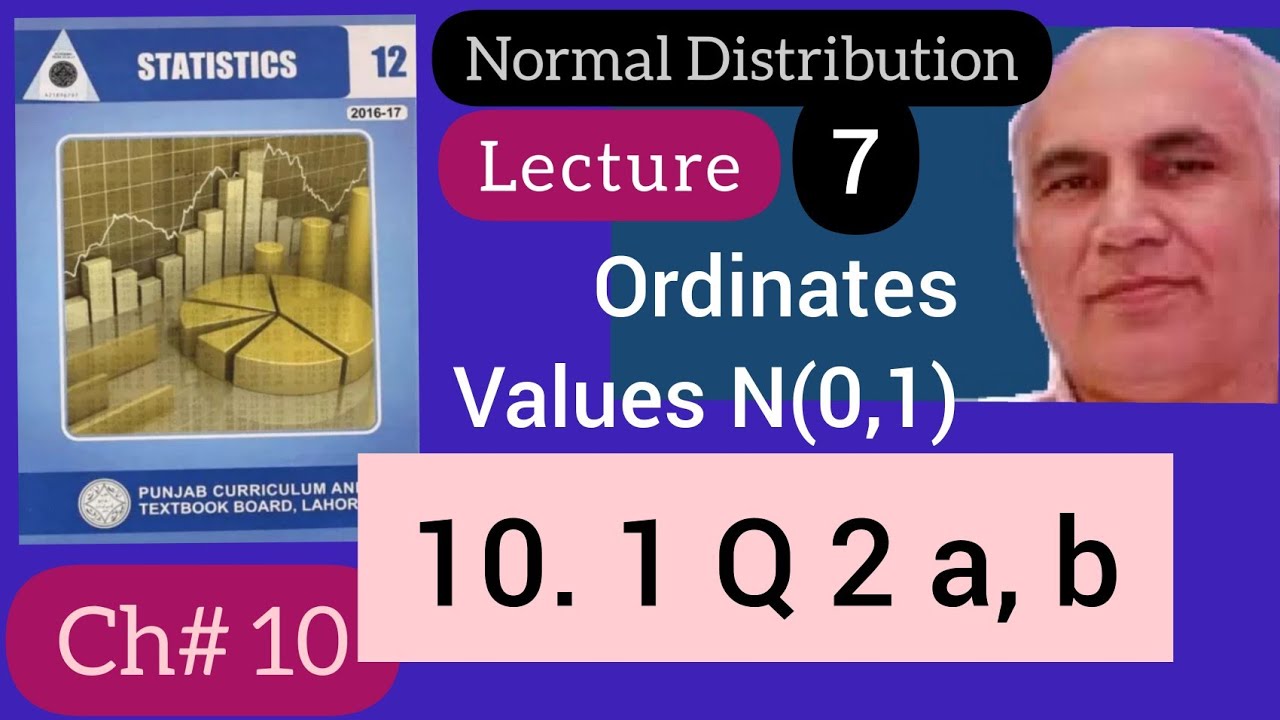 Ordinates of the Normal Distribution by using Formula and Table | Ch ...