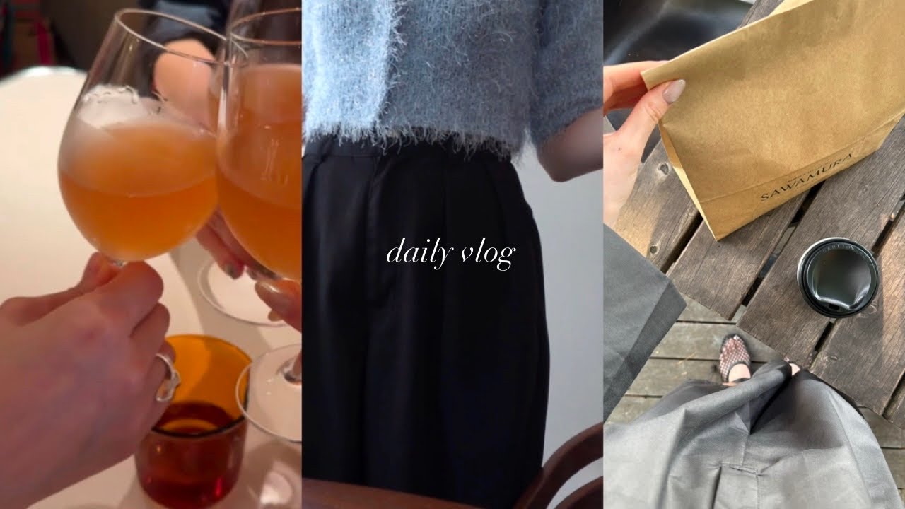 vlog | 社会人の日常6日間🍨出勤日と休日・渋谷ビストロ・日帰り軽井沢・バッグの中身