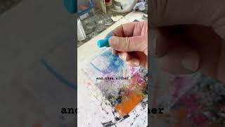 Crushed pastels #studiopainting #artworkshop #abstractlandscapepainting #contemporaryart
