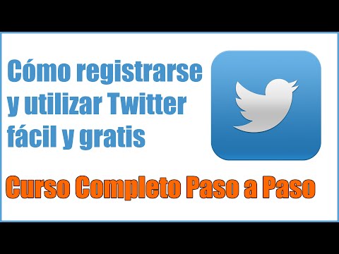 Crear cuenta en twitter