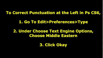 How to Fix Punctuation on the Left in Photoshop CS6