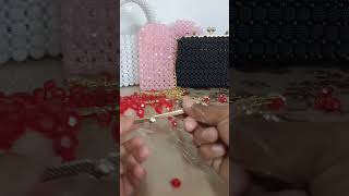 Klipsli Kristal Boncuk Çanta Başlangıcını Gösteriyorum