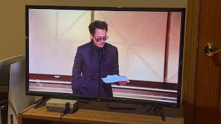Robert Downey Jr. (Oppenheimer) Wins Best Male Supporting Actor (81st Golden Globes)