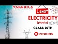 Electricity  one shot by Ritika Ghai | class 10th physics | Takshila Institute