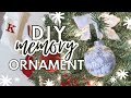 DIY MEMORY ORNAMENT | START A NEW HOLIDAY FAMILY TRADITION