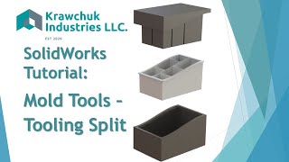 Solidworks Tooling Split Mold Tools Tutorial