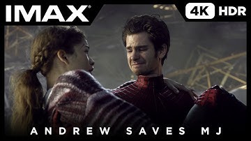 Peter (Andrew) Saves MJ | Spider-Man: No Way Home | 4K, HDR, IMAX