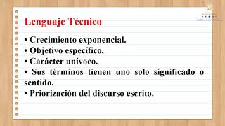 Lenguaje literario y técnico – Séptimo Grado - Español