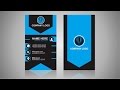 Vertical Business Card Design | CorelDraw Tutorial