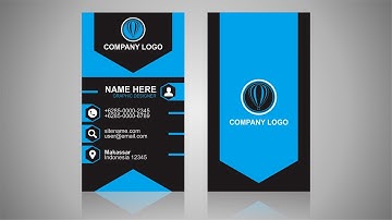 Vertical Business Card Design | CorelDraw Tutorial