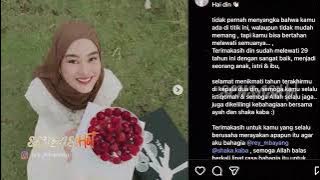 Rey Mbayang dan Dinda Hauw Merayakan Ulang Tahun Bersama