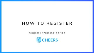 How to register with CHEERS.
