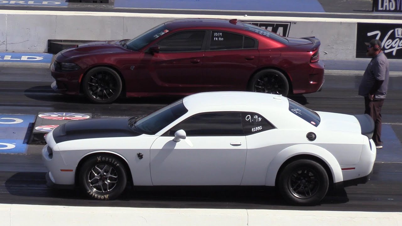 Demon 170 vs Hellcat Charger - YouTube