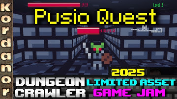 Pusio Quest - Playing DungeonCrawler Limited Asset GameJam 2025 Submissions