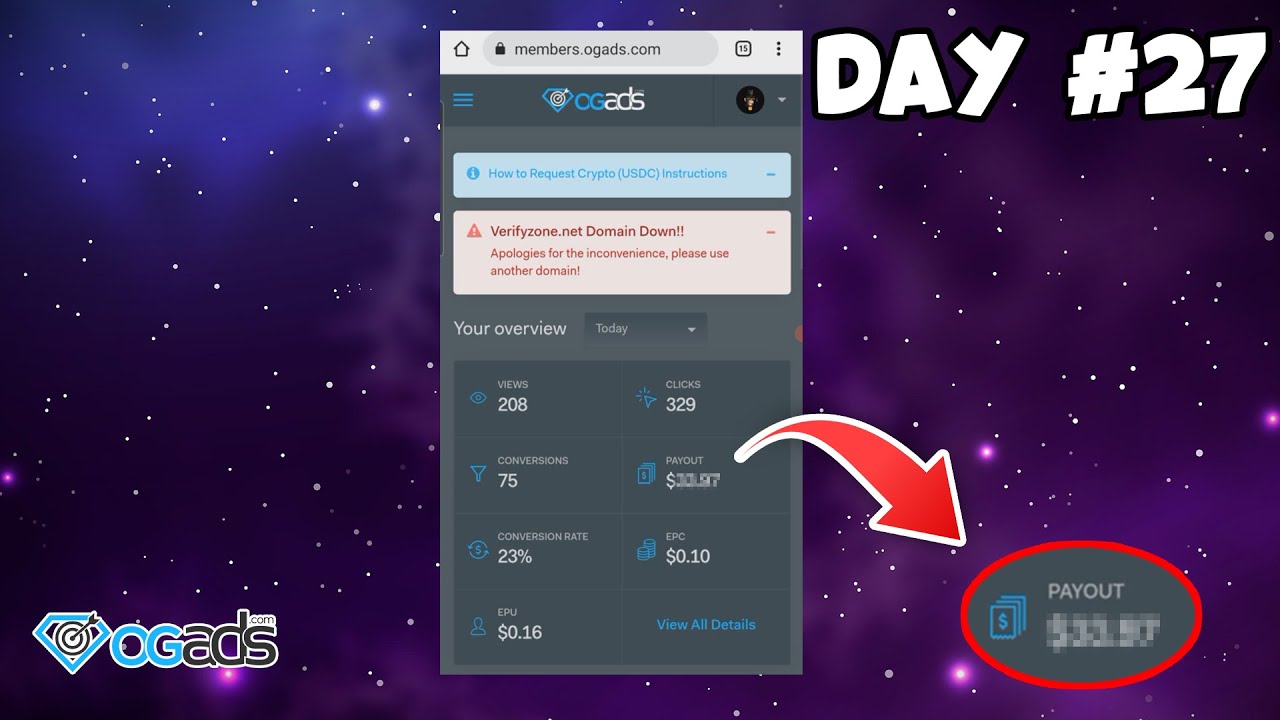 OGAds CPA Marketing $0 to $1,000 in 30 Days (Day 27) Earnings Report with CPA Marketing 