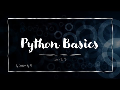 Python Basics Course for beginners - Introduction