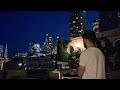 Mixing with a beautiful view