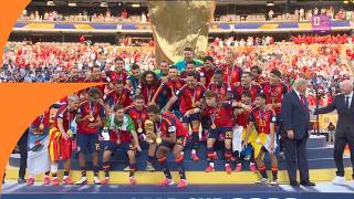 مراسم تتويج إسبانيا بالكامل بعد الفوز بكأس العالم ضد الأرجنتين | كأس العالم FIFA ٢٠٢٦™ screenshot 3