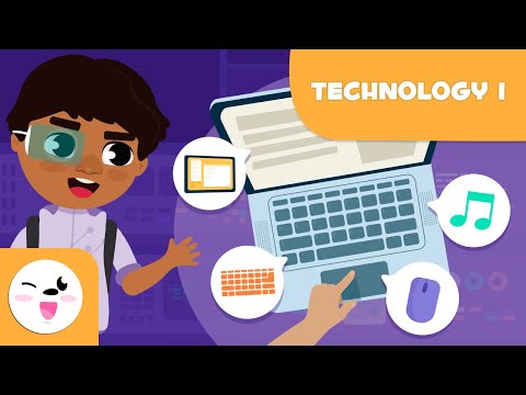 Technology I - Vocabulary for Kids - Laptop, monitor, mouse, speakers, webcam, microphone...