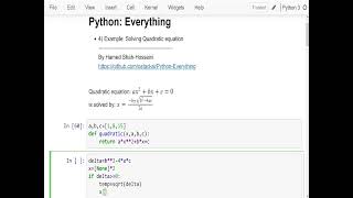 Python Exercise: Solving Quadratic Equation