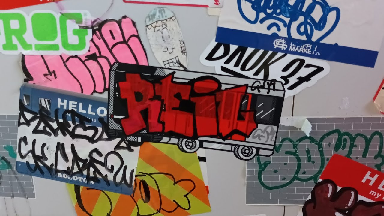 stickerbombing and tagging mission 4 + new member of GR crew