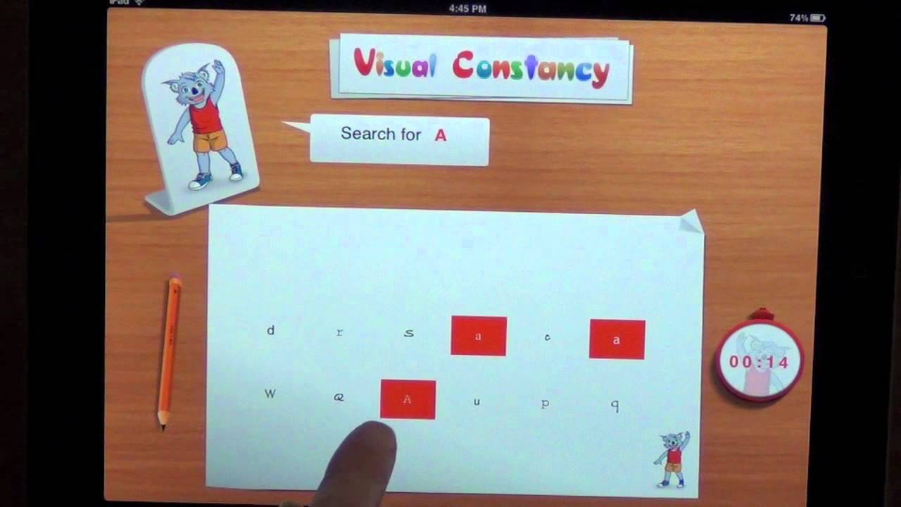 Reading Apps for the iPad : Learn to Read with Byron - Visual Constancy