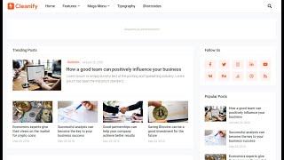 Cleanify  Responsive Blogger Template