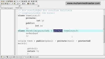 C++ Dersleri 36 -- C++ Kalıtım