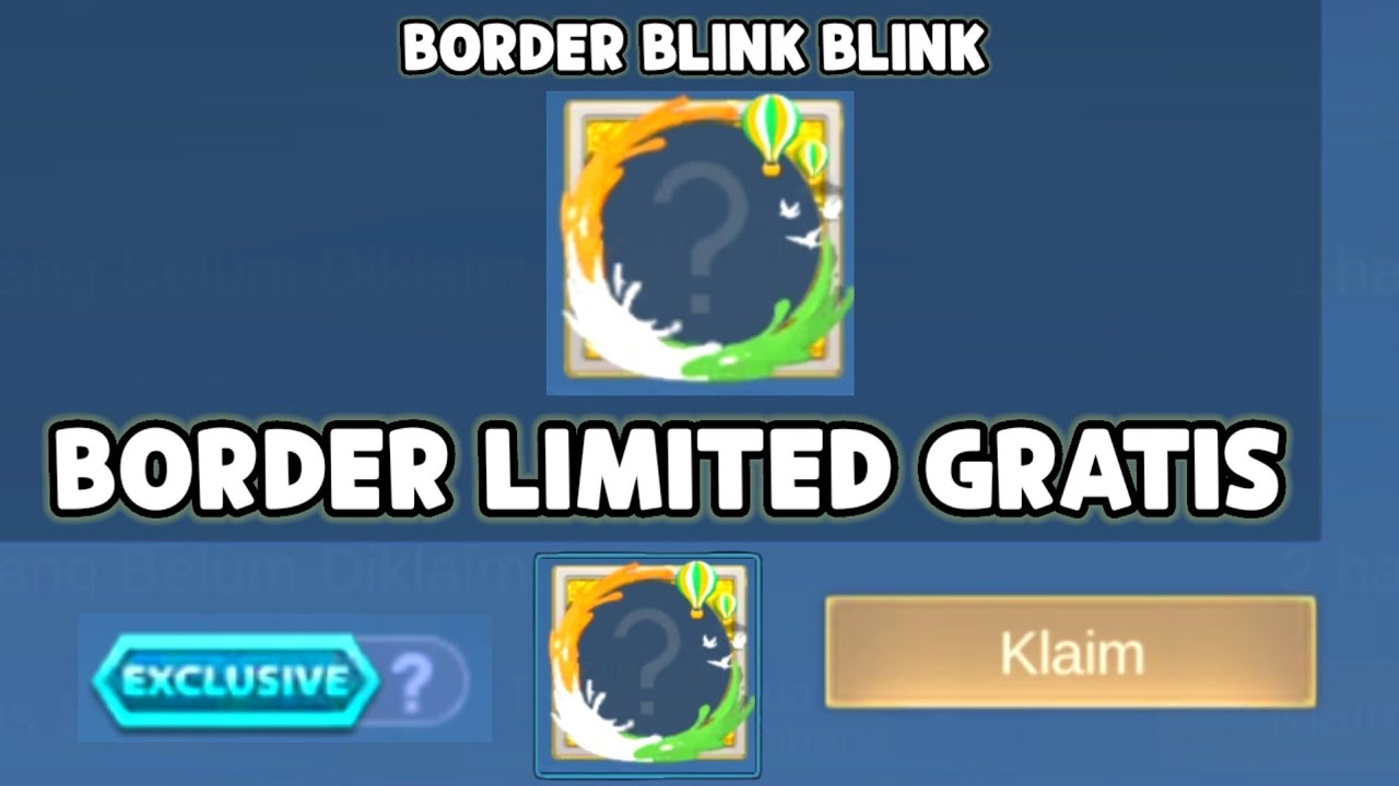 LOGIN BORDER BLINK BLINK LIMITED GRATIS ! EXCLUSIVE LANGKA - YouTube