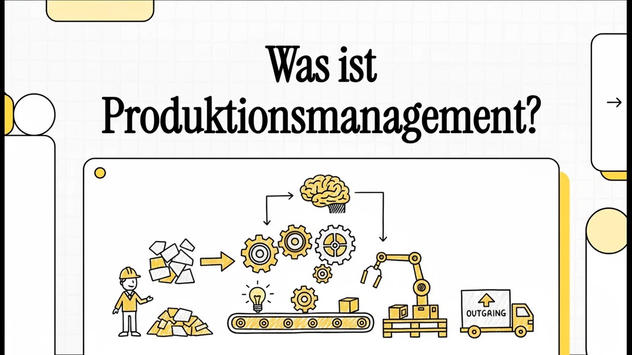 Was ist Produktionsmanagement? | EINFACH ERKLÄRT