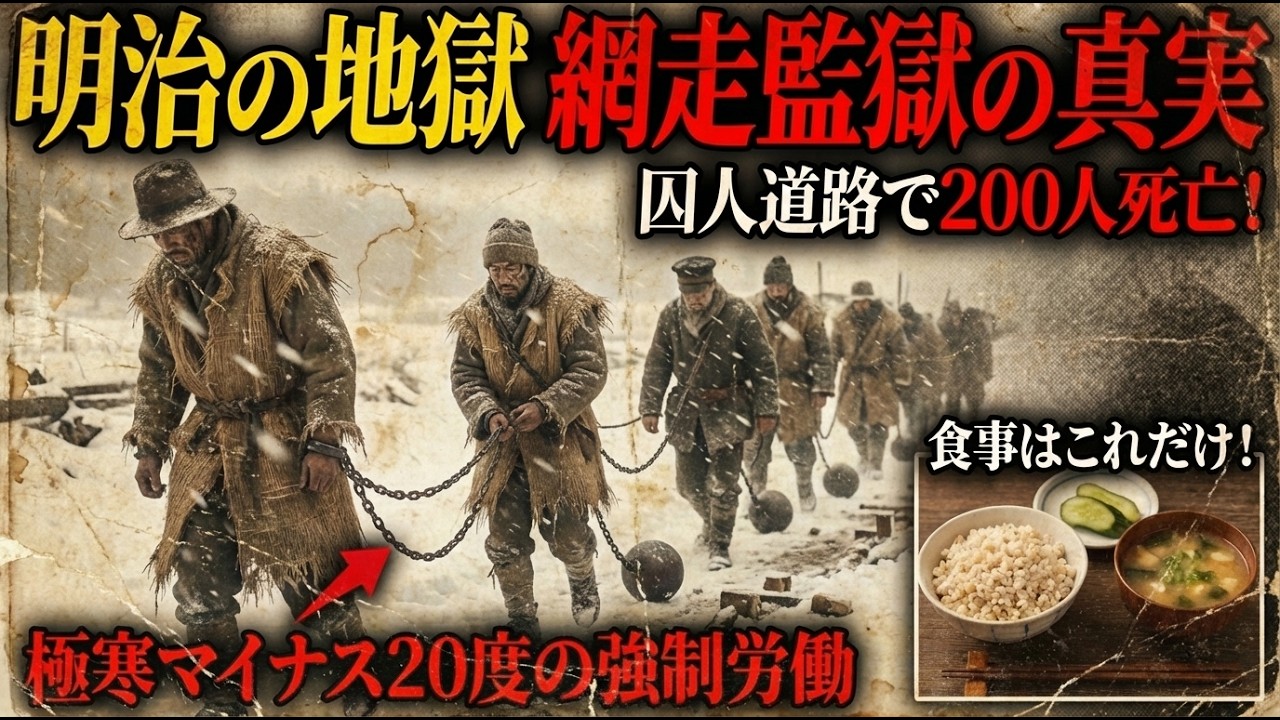 【明治時代】監獄の食事と生活…「網走刑務所」は本当に地獄だったのか？政府がひた隠しにする網走監獄の隠された真実