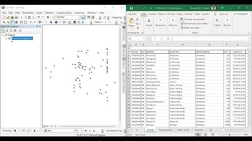 Problema con coordenadas y datos de excel -  Arcmap 10.8