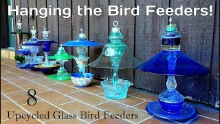 Hanging the Bird Feeders! DIY How to Hang a Bird Feeder #upcycling #birdfeeder